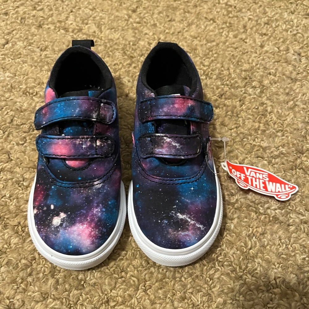NEW with TAGS Galaxy Inspired Vans Sneakers- Size 7 for toddlers